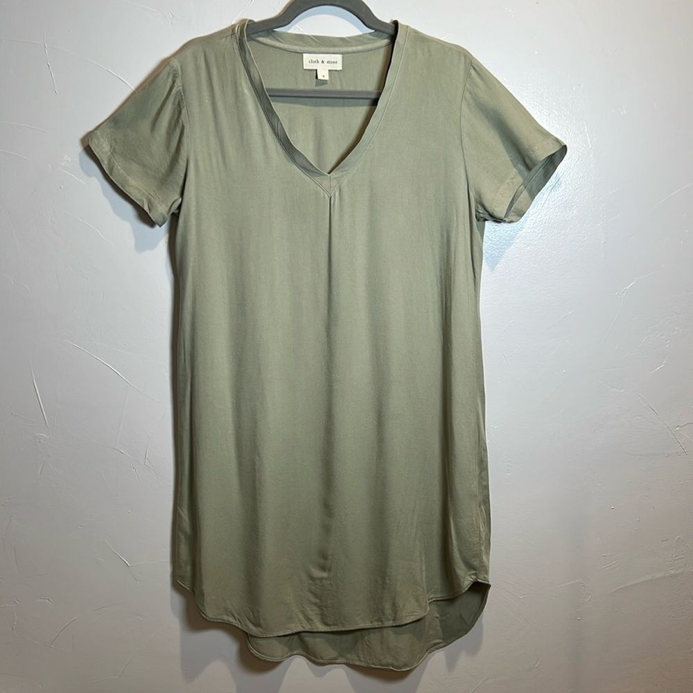 Anthropologie Cloth and Stone Crispin Mini Tunic Dress Size Small Beachy Boho